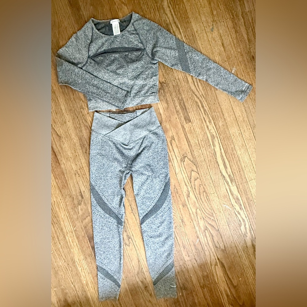Gray Women's Activewear Set